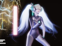 [MMD] INTERGALACTIA - IA GLOWB Dj Sona Hot Dance  League of Legends Uncensored