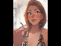 Lady CcarmasD Smoking Break New Model - Screenshot 2 of 16 - Animated Cartoon