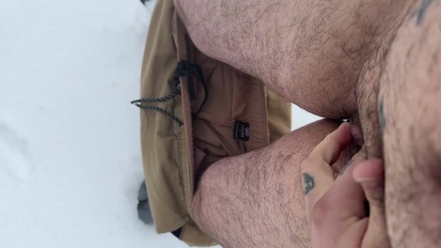 Caught jerking in the woods