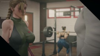 Creampie Inside Pussy Cammy And Chun Li In The Academy