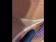 Preview 4 of Orgasm in fishnets
