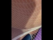 Preview 5 of Orgasm in fishnets