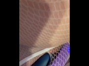 Preview 6 of Orgasm in fishnets
