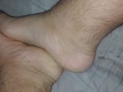 He secretly touched me while my roommate played on his pc.