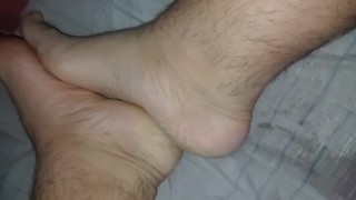 He secretly touched me while my roommate played on his pc.