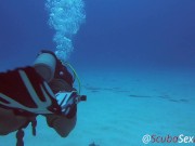Preview 3 of SCUBA Sex Quickie while on a deep dive exploring a coral reef