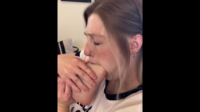 Deep foot gagging (Very Sloppy)