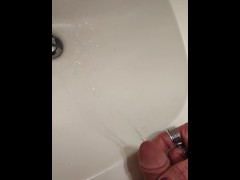 Peeing in the sink