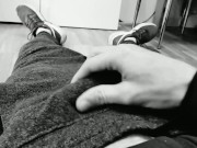 Preview 1 of 🎬🎥📽Delicious and Tasty Huge Cock Gets Masturbated for Black and White Lovers ⬜⚫!