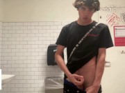 Preview 1 of Gay Teen Model Masturbates Inside Targets Public Restroom!