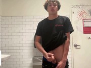 Preview 6 of Gay Teen Model Masturbates Inside Targets Public Restroom!