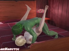 DC 3D Hentai - BEAST BOY Fucks BLACK CANARY Until He Cums on Her Big Tits