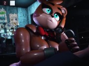 Preview 2 of Freddy Lady is so happy to taste a good dick (Five Night at Freddy)