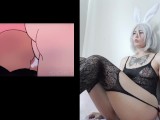 NYAURI1 reacciona a Verosika Human Show Orgy Helluva Boss Hentai animation