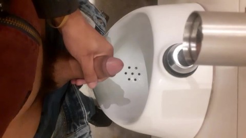 Edging at public urinal