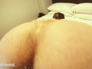 Preview 6 of open hotel door, blindfolded, and ass up for stranger to use me