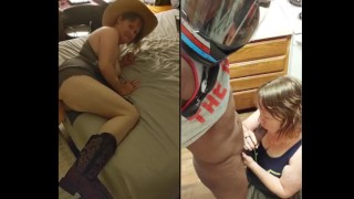 Hairy Milf Swallows Docs Cock & Creams On Huge Dildo