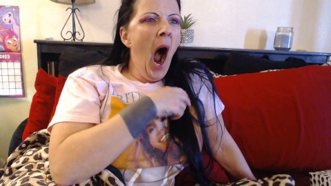 Milf Bedtime Ugly Yawns Yawning Big Mouth