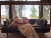 Preview 4 of Keeping my sister's bff warm with my dick in a snowy cabin