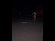 Preview 2 of Slut night walks by highway