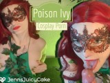 Poison Ivy gently sucks your big cock while gagging a little