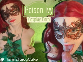 Poison Ivy Gently Sucks your Big Cock while Gagging a little