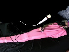 Light Bondage Fun with a latex body bag, I'll get Asteria to really test it out on me soon!