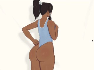 Cummy Bender Part 1: Korra Swimsuit Photoshoot