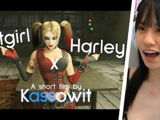 Batgirl x Harley. Lesbian HENTAI Video
