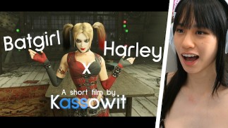 Batgirl x Harley. Lesbian HENTAI