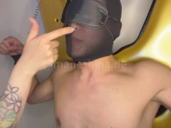 【サンプル】唾液マニアの貞操帯オルガズム　 前編　 拘束　 手コキ　 おもちゃ　 舌苔　 射精 - Screenshot 4 of 16 - Saliva