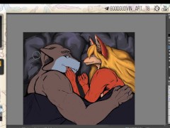 55 Speed Paint - Kinktober After sex time