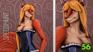 56 Speed Paint - Kinktober  Corset