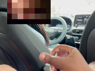 Masturbándose Para Mi Conductor De Uber En Público