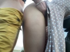 Попросил  подвезти жену друга и трахнул ее на природе 16/16