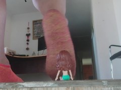 GIANTESS , SMELL MY SWEATY SHOES AND SOCKS AFTER RUN