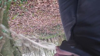 Pisse dans la forêt