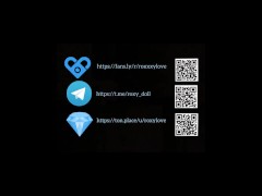 Horny slut in fur coat