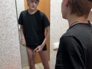 Preview 3 of jerked off in front of the mirror. ( подрочил на зеркало) . Full video.