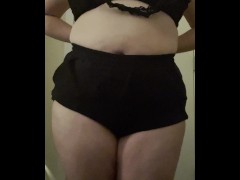 Barely legal 18 y/o trying to keep quiet cause roommates are home