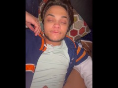 TransGirl Zariah Aura feeds TransBoy Nicky Zeal her big fat girldick