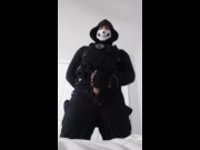 Preview 5 of Ghost cosplayer can't stop himself from cumming