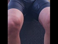Sneaky piss in my cycling shorts after a ride