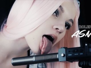 Screen Capture of Video Titled: ASMR - MAID WILL CLEAN YOU｜LICKING 2 MIC, EARS EATING, MASSAGE, TRIGGERS｜SOLY ASMR