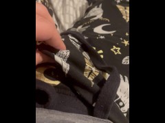 Rubbing my flaccid penis