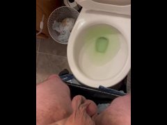 Nice piss and cum quickie