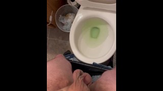 Nice piss and cum quickie