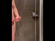 Preview 4 of Stroking my huge cock in the shower