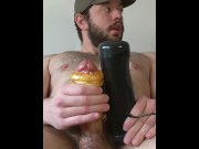 Preview 1 of Handsfree Cumming with Automatic Masturbator