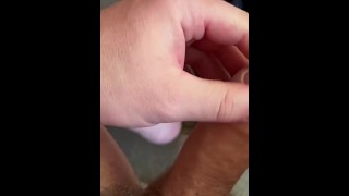 Wanking My Hairy Cock and Cumming on Dirty Briefs